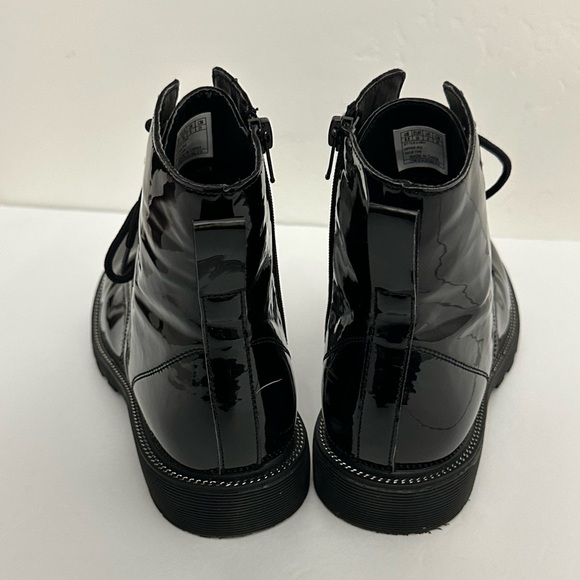 Gotta Flurt Luna Combat Black Boots Size 8.5 - Picture 8 of 12